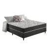 Cama Box Casal + Colchão Casal Confort Molas Bonnel