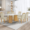 Mesa de Jantar Nevada 1,70m com 6 Cadeiras – Elegância e Conforto para sua Sala de Jantar