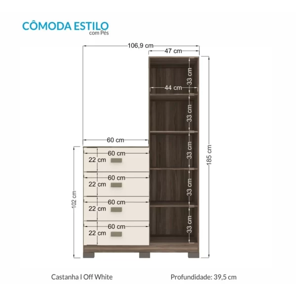 Cômoda Estilo da Santos Andirá - Imagem 2